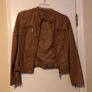 Brown Pleather Jacket